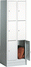 C+P Fächerschrank grau 8020-203