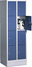 C+P Fächerschrank grau/blau 8020-204