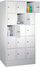C+P Fächerschrank grau 8020-305