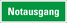 Folienschild Notausgang 245182910