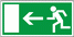 Folienschild Notausgang links 245182710