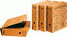 Bene Archivbox 96900 A4 80mm braun