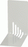 Maul Buchstütze Metall 3501082 grau VE=2