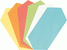 5 Star Moderationskarten Rhombus VE250